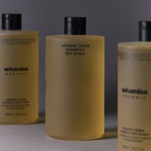 WHAMISA Organic Flowers Seeds Shampoo Dry Scalp 490ml | Kool Seoul