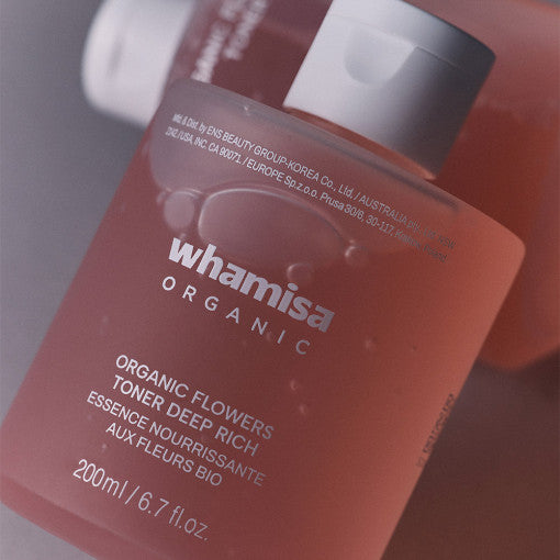 WHAMISA Organic Flowers Toner Deep Rich 200ml | Kool Seoul