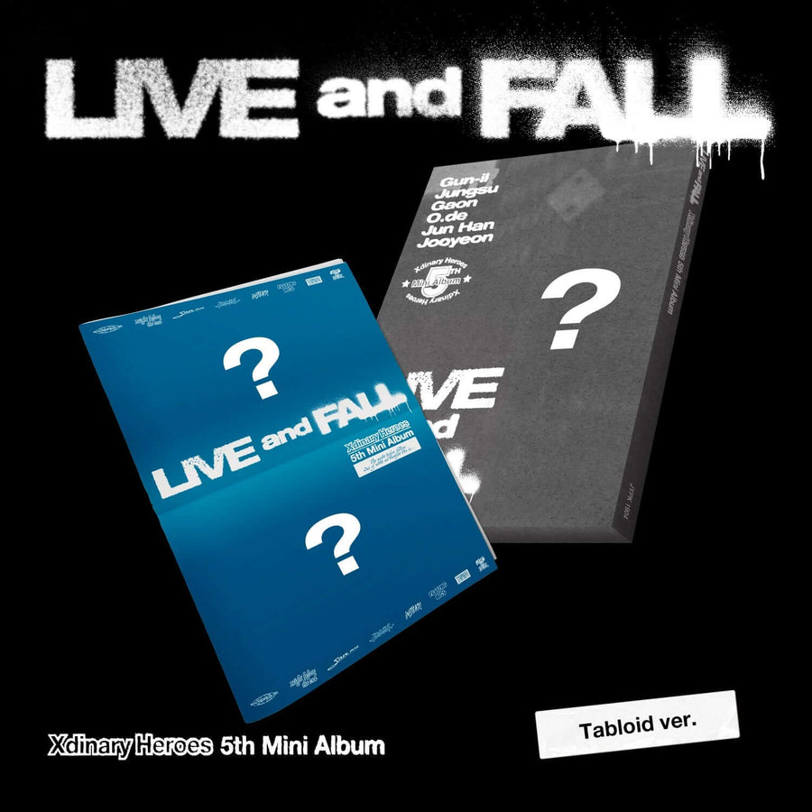 Xdinary Heroes - 5th Album [Live And Fall] (Tabloid Ver.) - Kpop Album