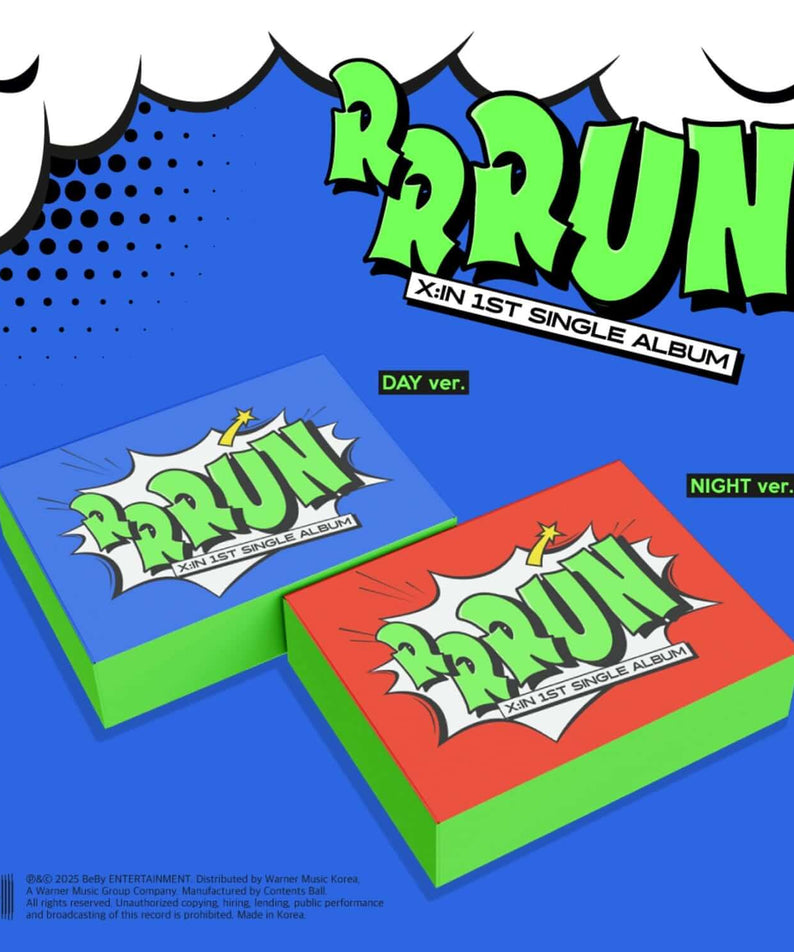 X:IN - [RRRUN] (DAY ver., NIGHT ver.) (Random) - Kpop Album | Kool Seoul - Buy Kpop Albums Online