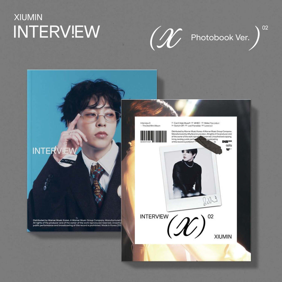 Xiumin - Interview X [Photobook Ver.] (Xiu Ver., Min Ver.) (Random) - Kpop Album