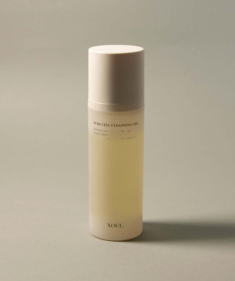 XOUL Pure Cell Cleansing Gel 130ml bottle on a neutral background
