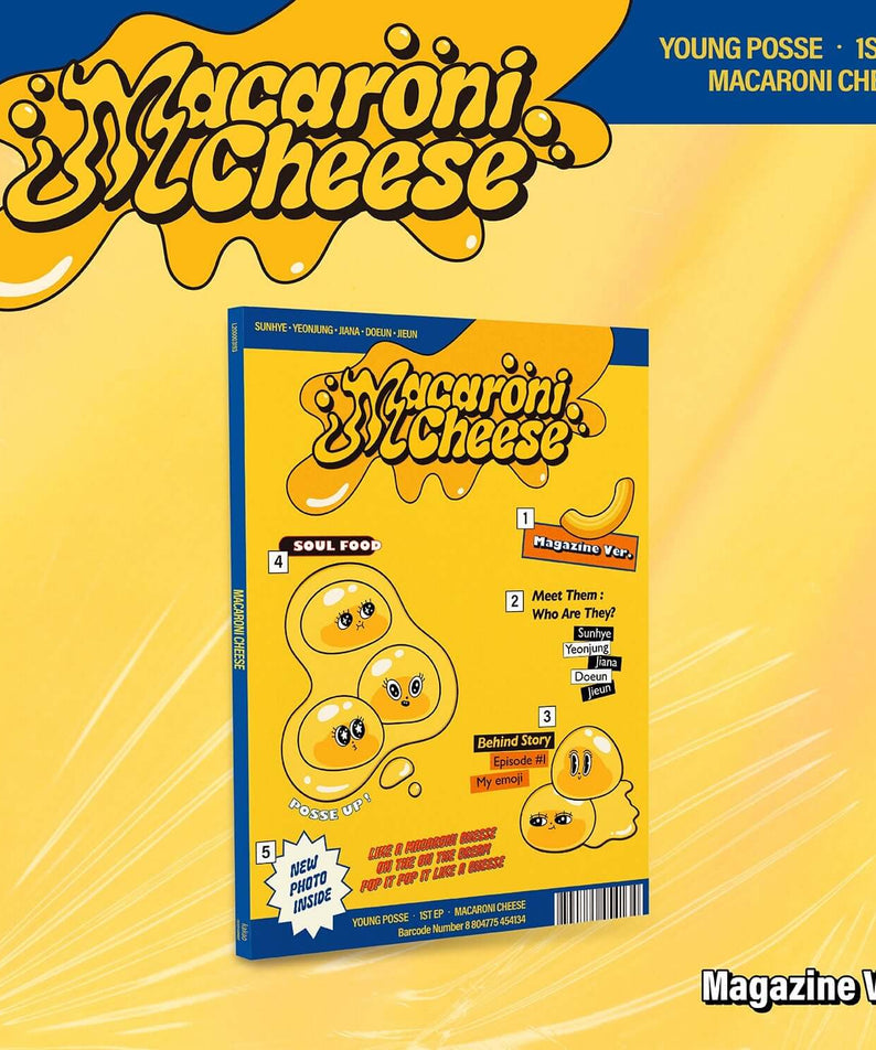 YOUNG POSSE - EP [MACARONI CHEESE] (Magazine Ver.) - Kpop Al | Kool Seoul - Buy Kpop Albums Online