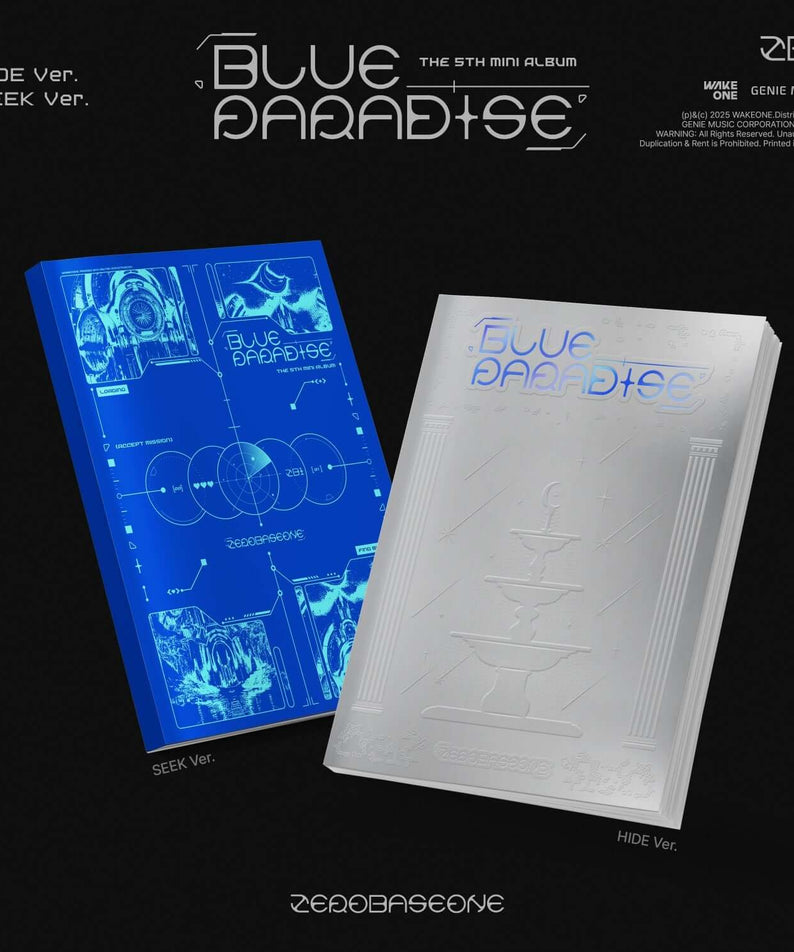 ZEROBASEONE - 5th Album [BLUE PARADISE] (SEEK Ver./HIDE Ver. | Kool Seoul - Buy Kpop Albums Online