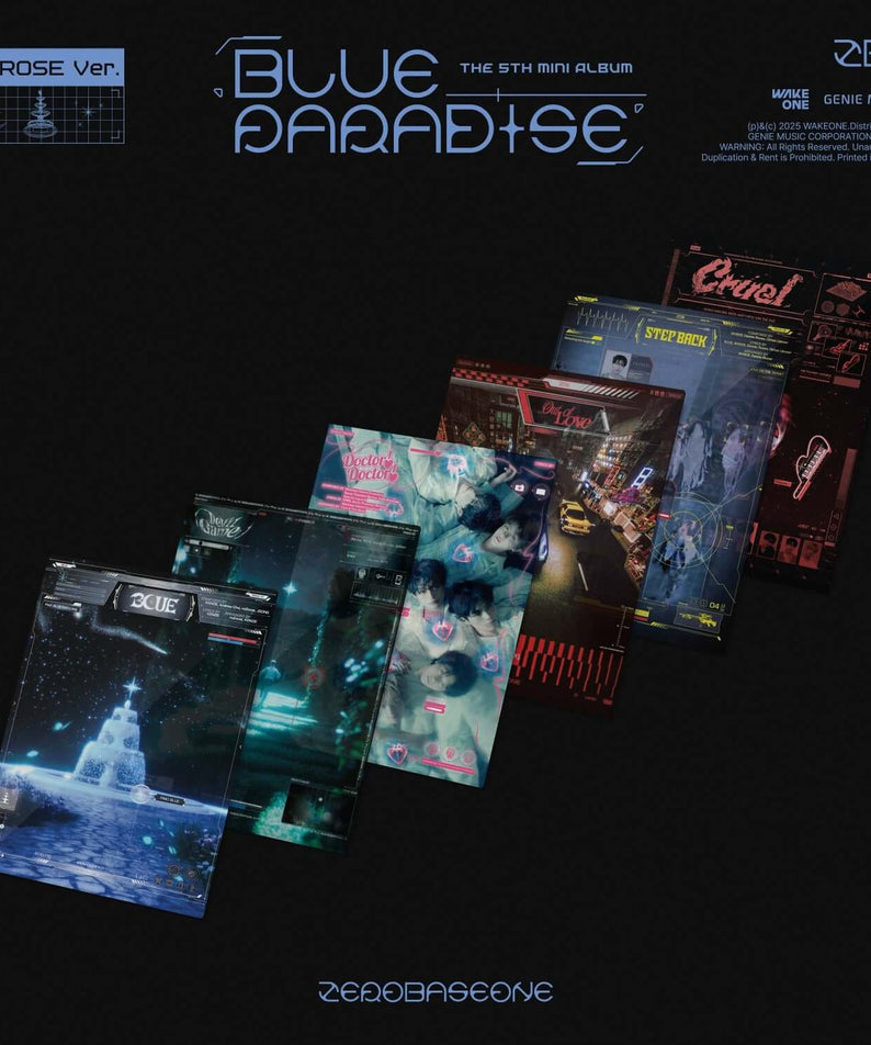 ZEROBASEONE - 5th Album [BLUE PARADISE] (ZEROSE Ver.) (Set o | Kool Seoul - Buy Kpop Albums Online
