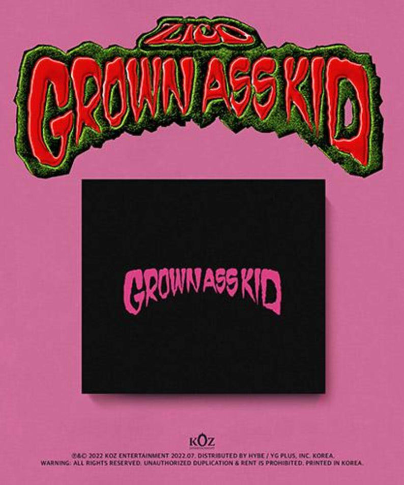 ZICO - 4th Mini Album [Grown Ass Kid] (Jewel Ver.) - Kpop Al | Kool Seoul - Buy Kpop Albums Online