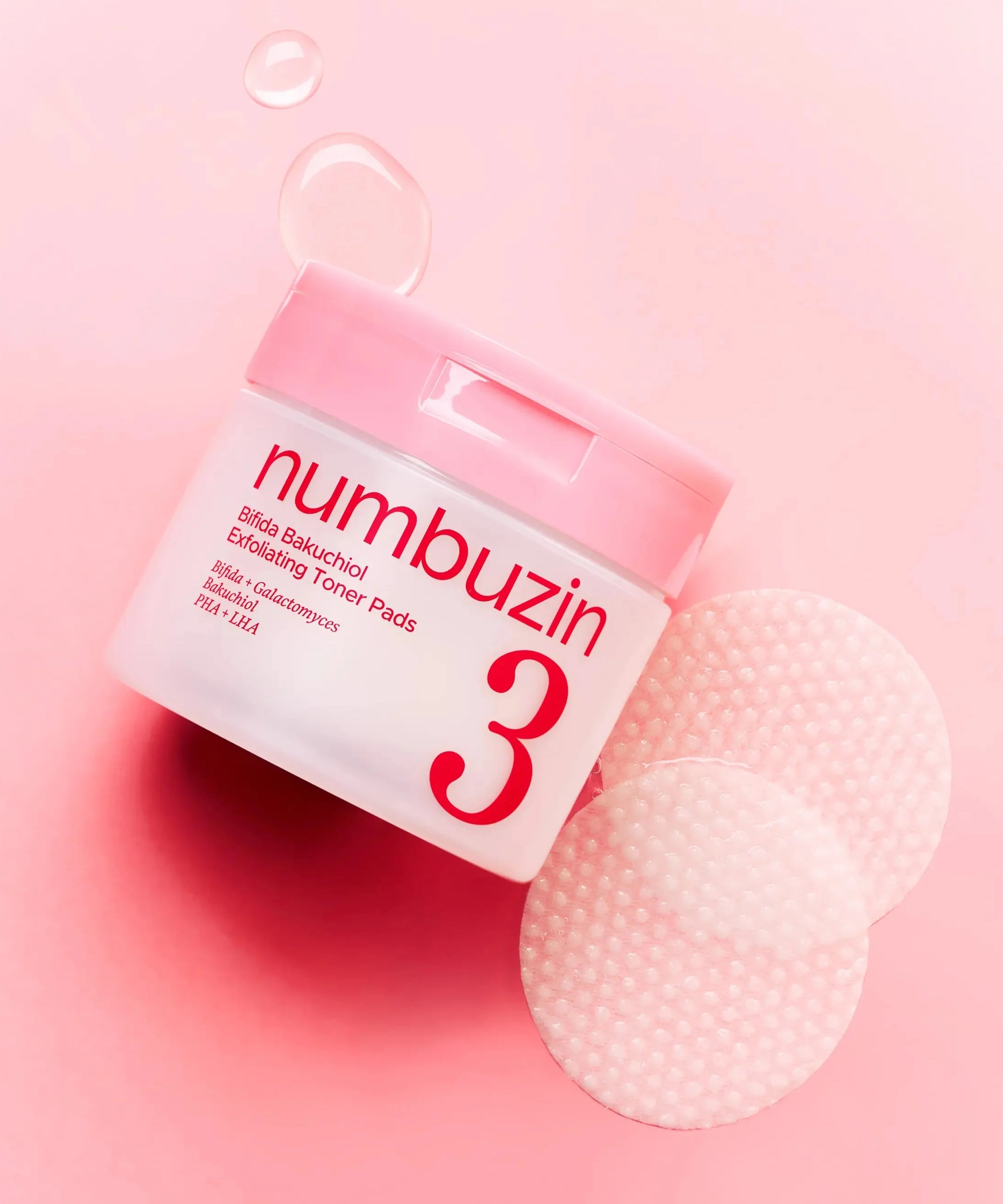 Numbuzin No.3 Bifida Bakuchiol Exfoliating Toner Pads