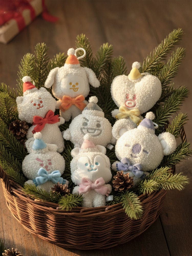 BT21 SNOWMAN PLUSH KEYRING