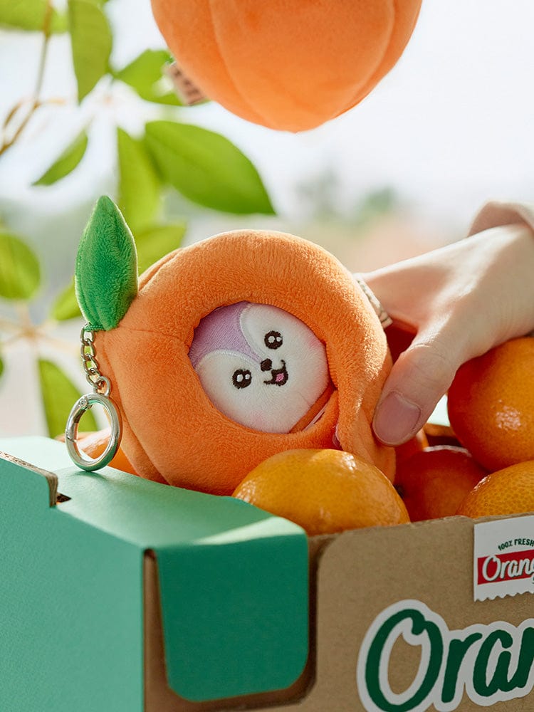 BT21 MANG BABY PLUSH KEYRING ORANGE PARTY