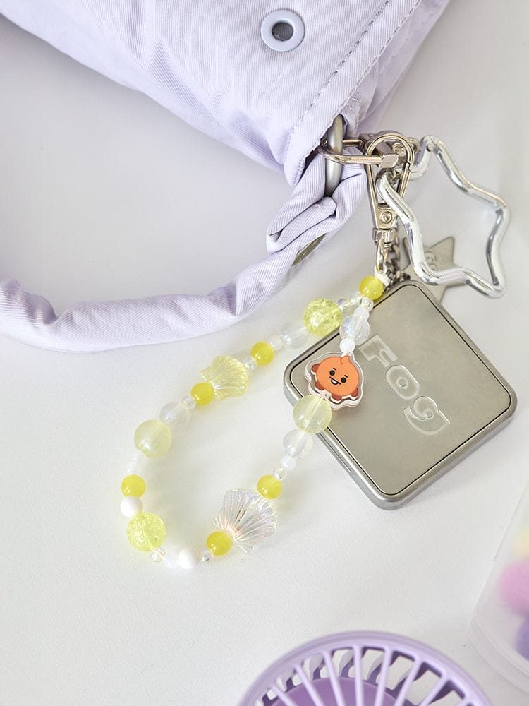 BT21 SHOOKY BABY PEARL BEADED KEYRING