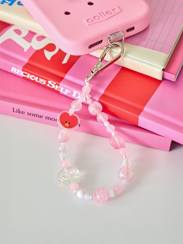 BT21 TATA BABY PEARL BEADED KEYRING