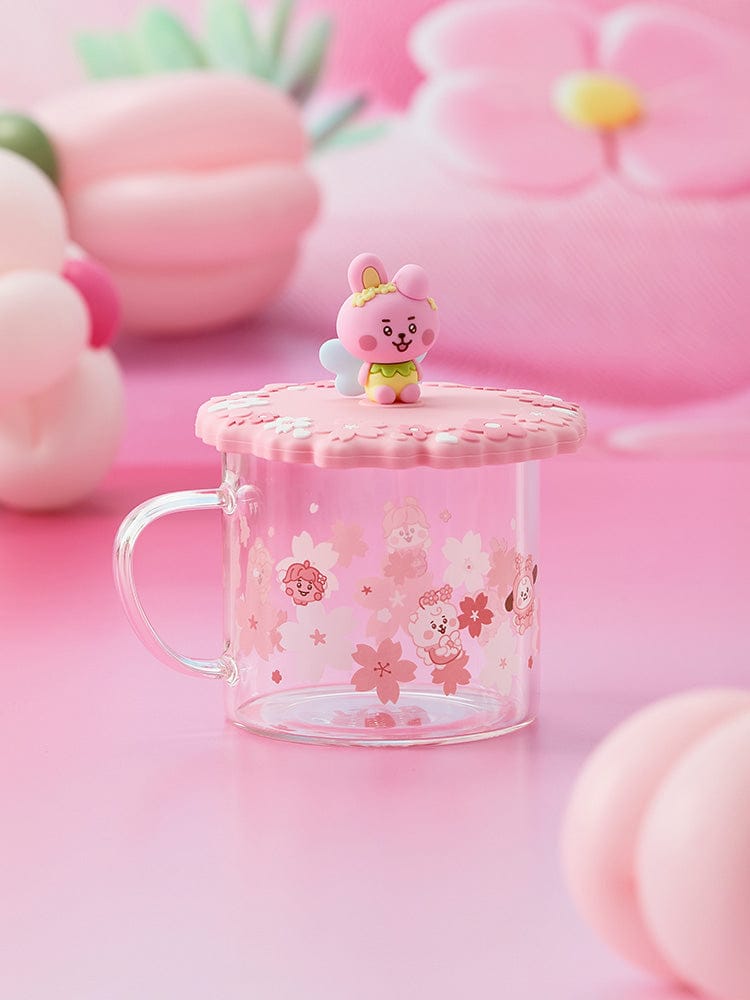 BT21 COOKY BABY GLASS UP & LID (11oz) SPRING FAIRY