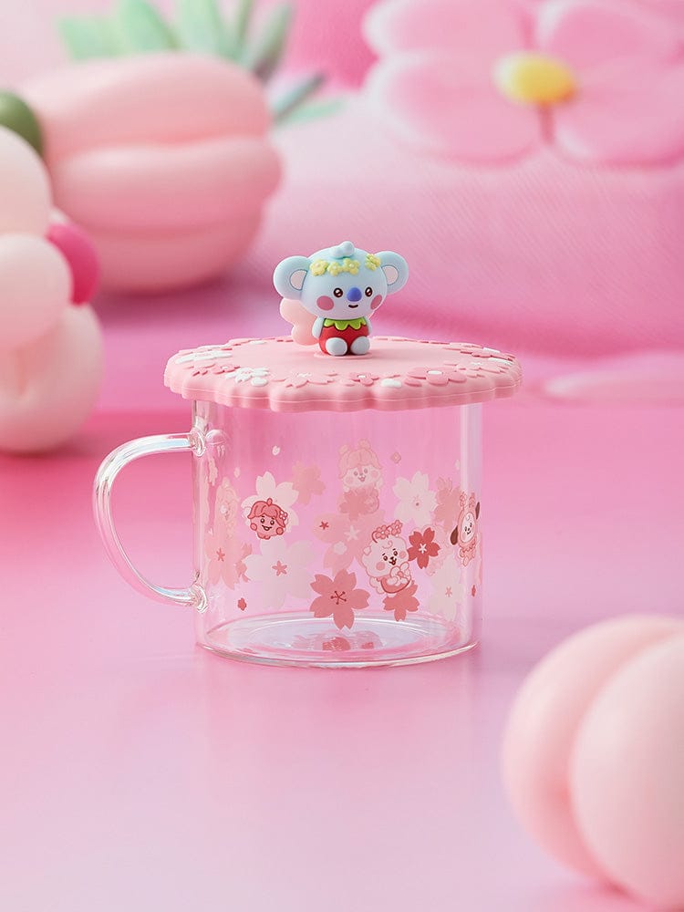 BT21 KOYA BABY GLASS UP & LID (11oz) SPRING FAIRY