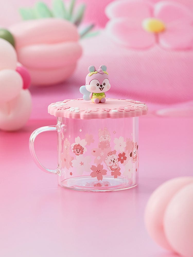 BT21 MANG BABY GLASS UP & LID (11oz) SPRING FAIRY