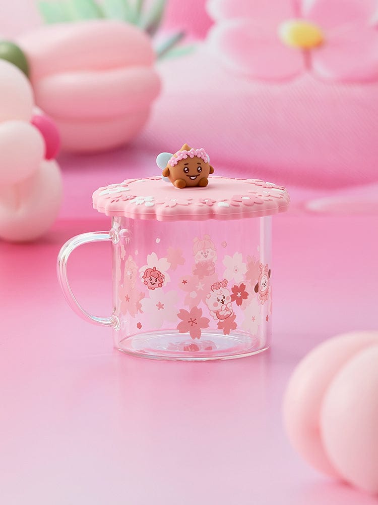 BT21 SHOOKY BABY GLASS UP & LID (11oz) SPRING FAIRY