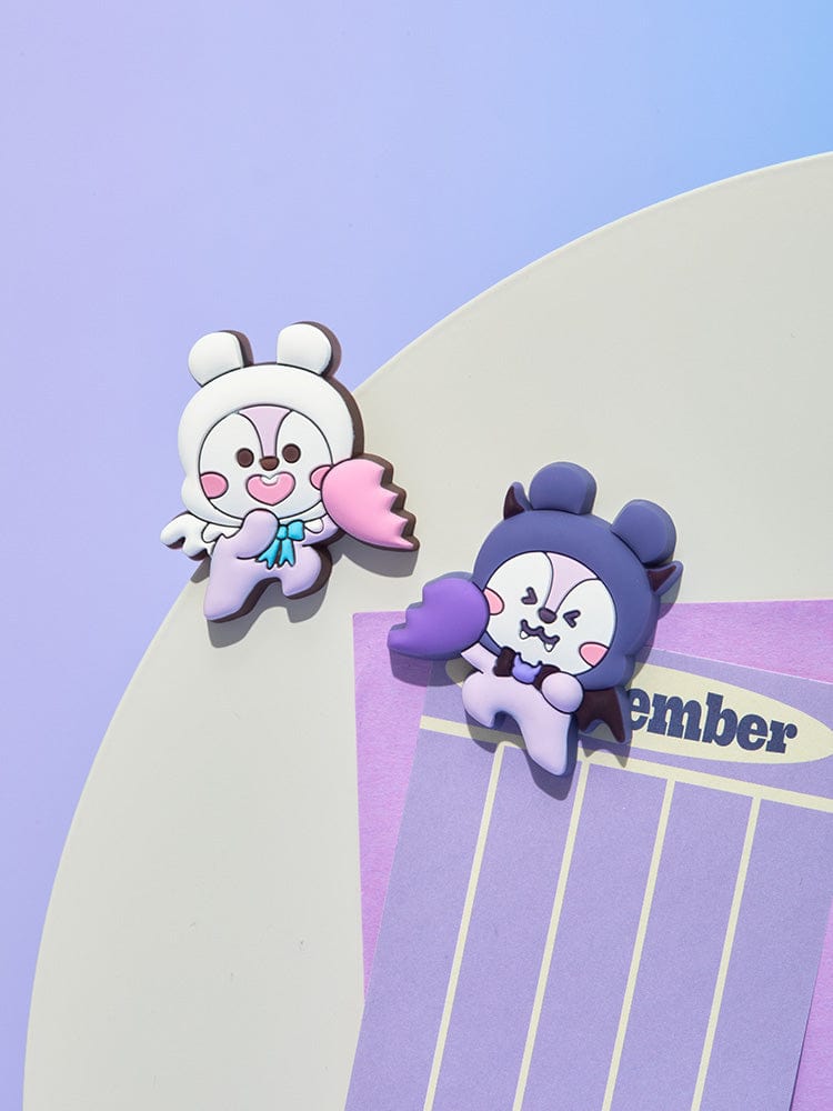 BT21 MANG SILICONE MAGNET SET (2PCS) ANGEL & VILLAIN