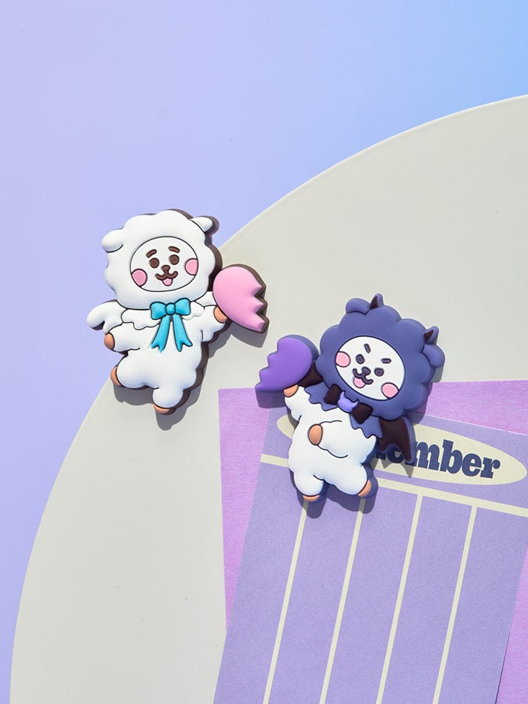 BT21 RJ SILICONE MAGNET SET (2PCS) ANGEL & VILLAIN