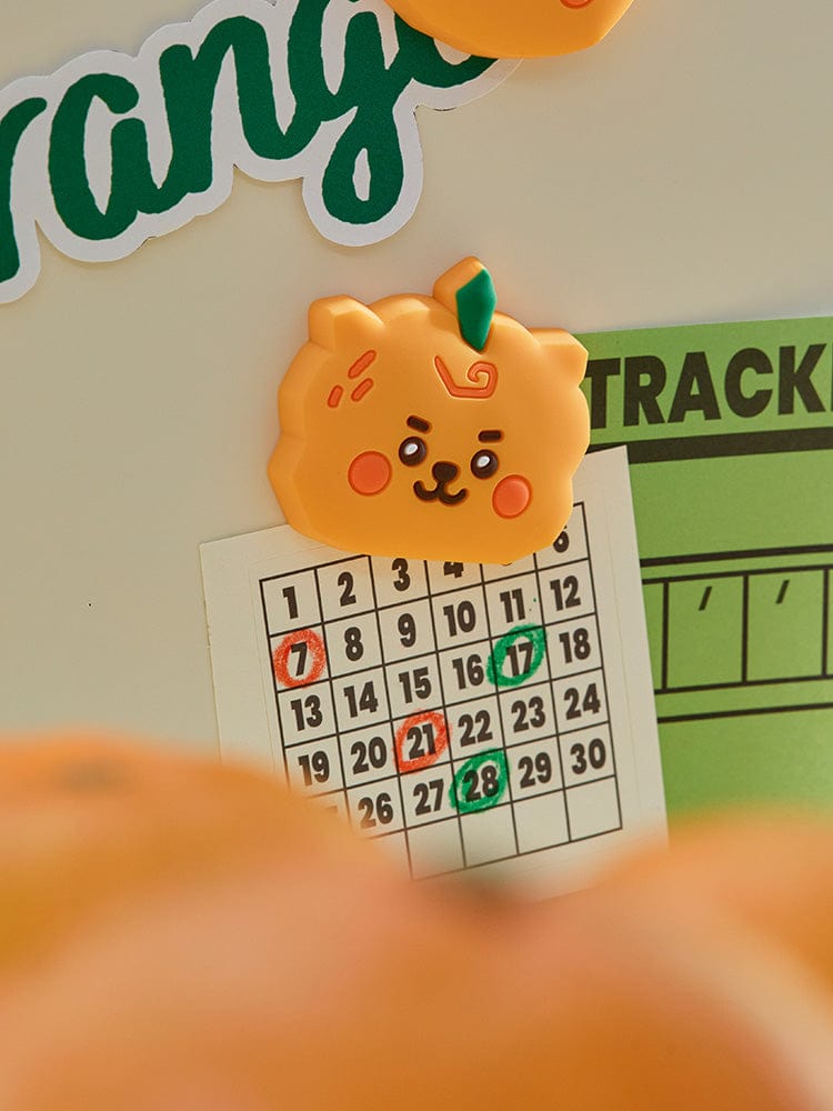 BT21 RJ BABY SILICONE MAGNET ORANGE PARTY