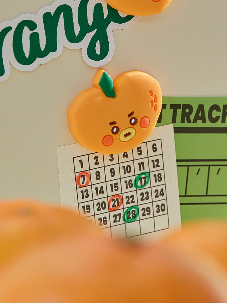 BT21 TATA BABY SILICONE MAGNET ORANGE PARTY