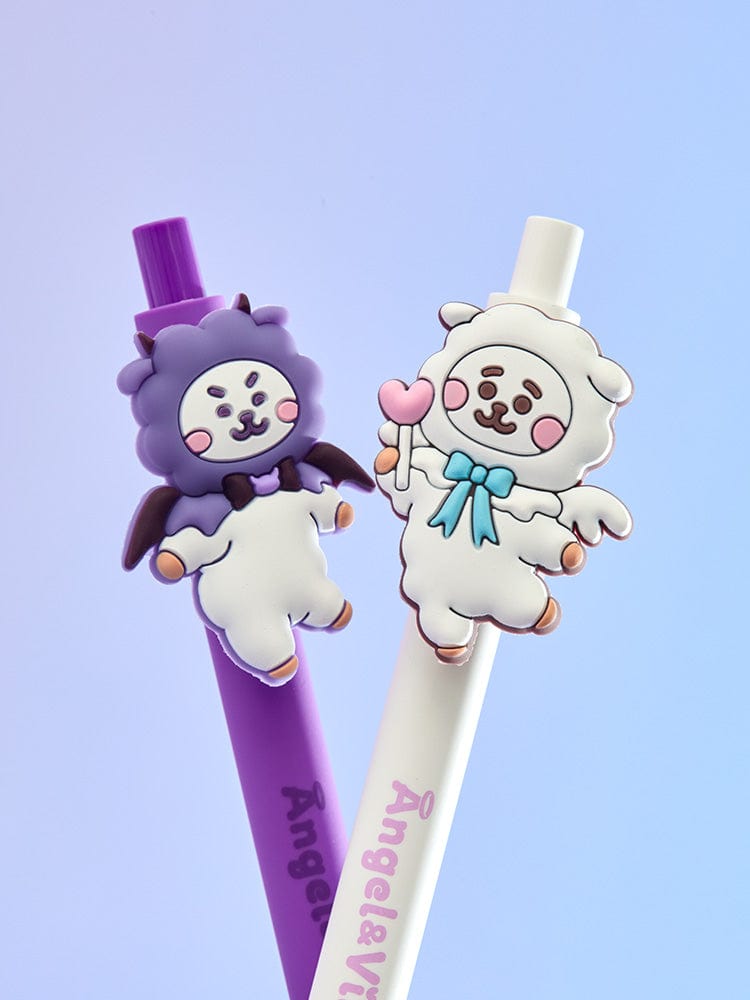 BT21 RJ GEL PEN SET (2PCS) ANGEL & VILLAIN