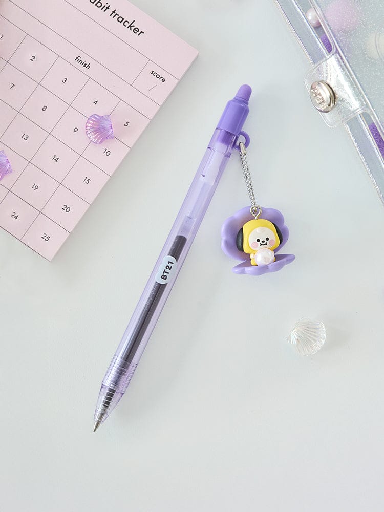 BT21 CHIMMY BABY PEARL FIGURINE GEL PEN