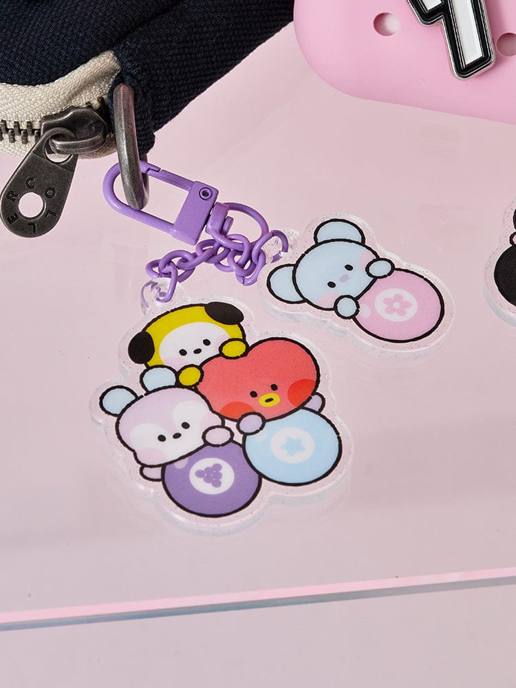 BT21 minini ACRYLIC KEYRING LUCKY GATCHA - A