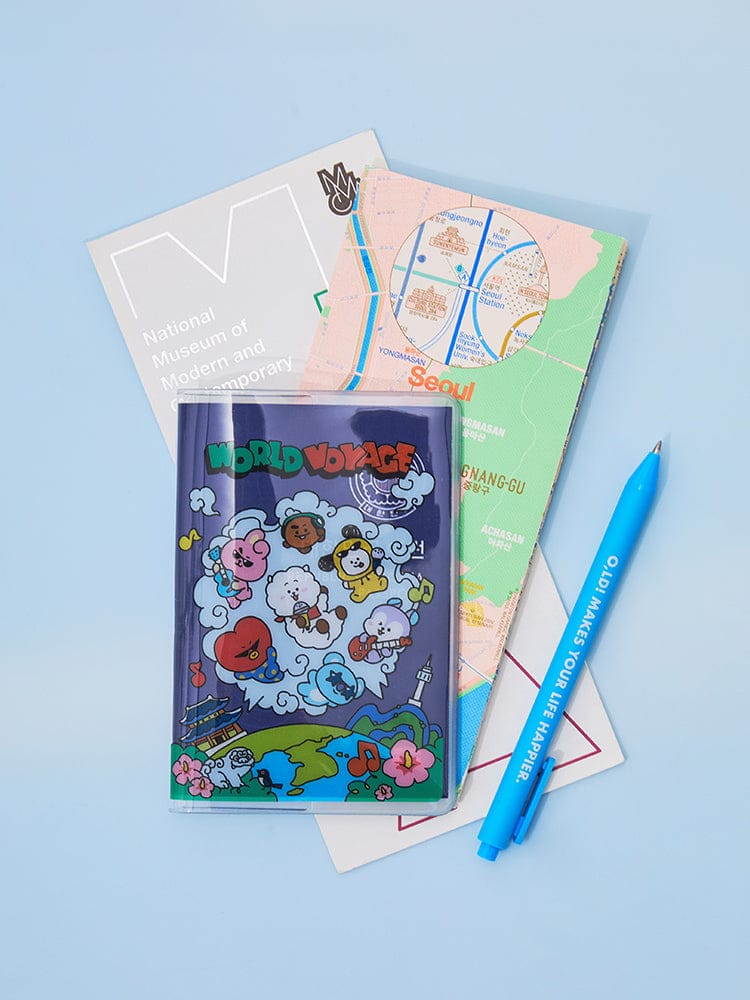 BT21 PASSPORT COVER WORLD VOYAGE