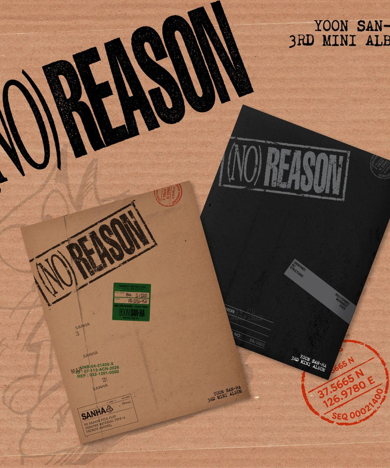 YOON SANHA - 3RD MINI ALBUM [NO REASON] (UNDEFINED VER. / UNBOUND VER.) (Random 1 of 2) - Kpop Album Koolseoul
