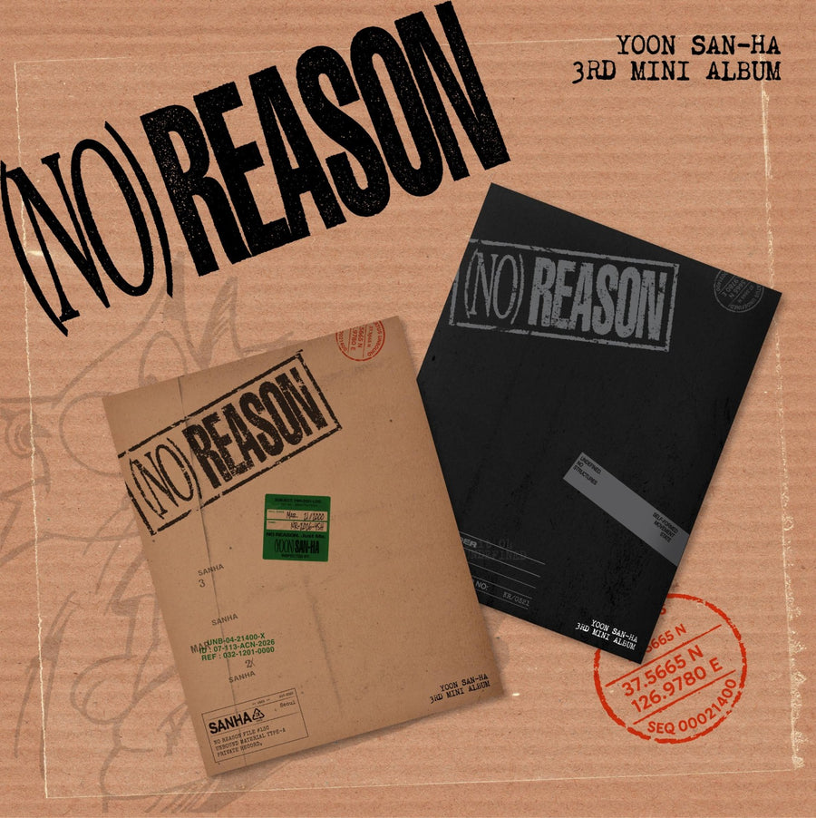 YOON SANHA - 3RD MINI ALBUM [NO REASON] (UNDEFINED VER. / UNBOUND VER.) (Random 1 of 2) - Album Kpop