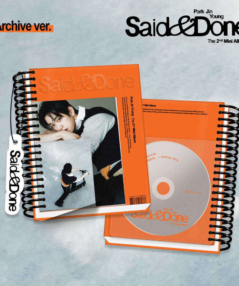 PARK JINYOUNG - 2nd Mini Album [Said & Done] (Archive ver.) - Kpop Album Koolseoul