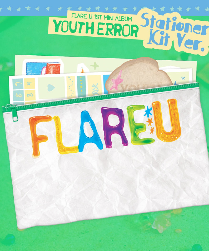 FLARE U - 1st Mini Album [YOUTH ERROR] (Stationery Kit Ver.) - Kpop Album Koolseoul