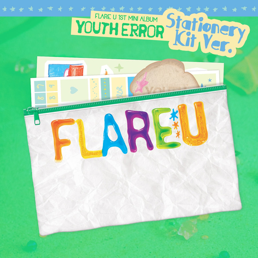 FLARE U - 1st Mini Album [YOUTH ERROR] (Stationery Kit Ver.) - Album Kpop