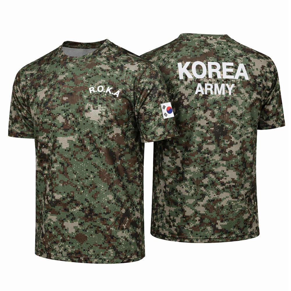 ASORT ROKA Korea Army T-shirt Military Green