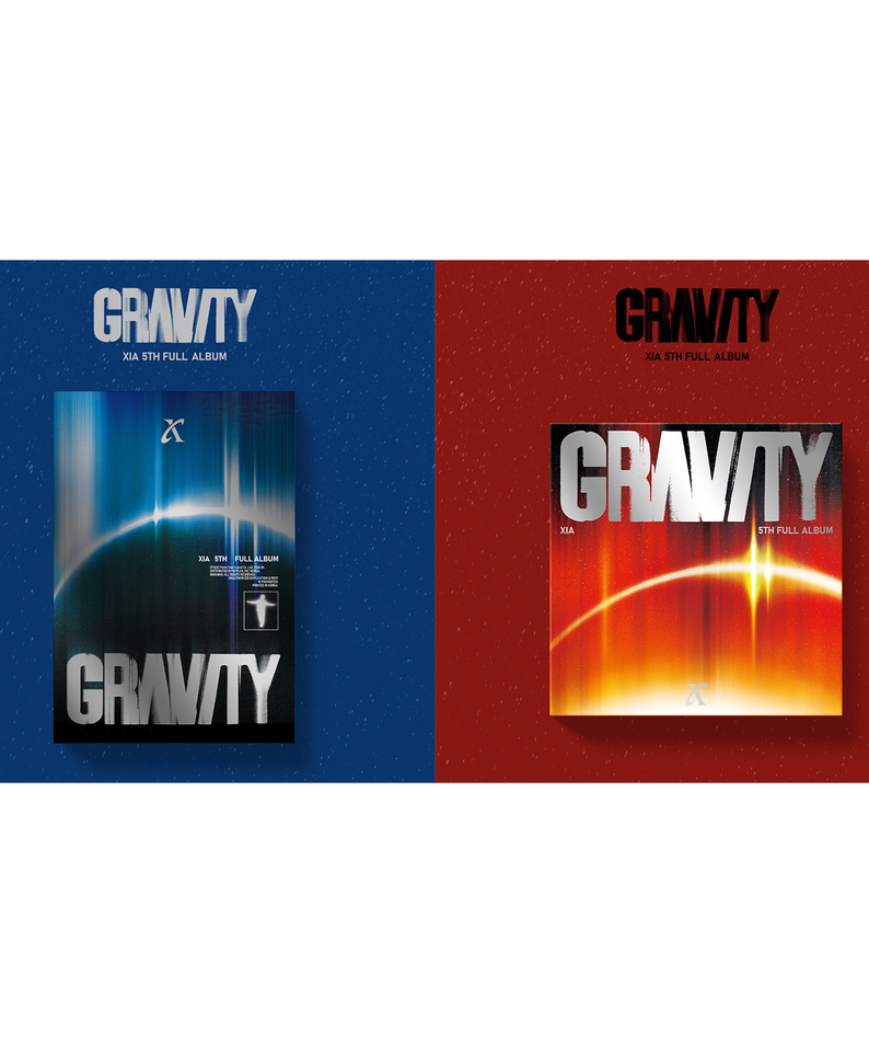 XIA - 5th FULL ALBUM [GRAVITY] Cosmic Ver. + Orbit Ver. (Set of 2) - Kpop Album Koolseoul