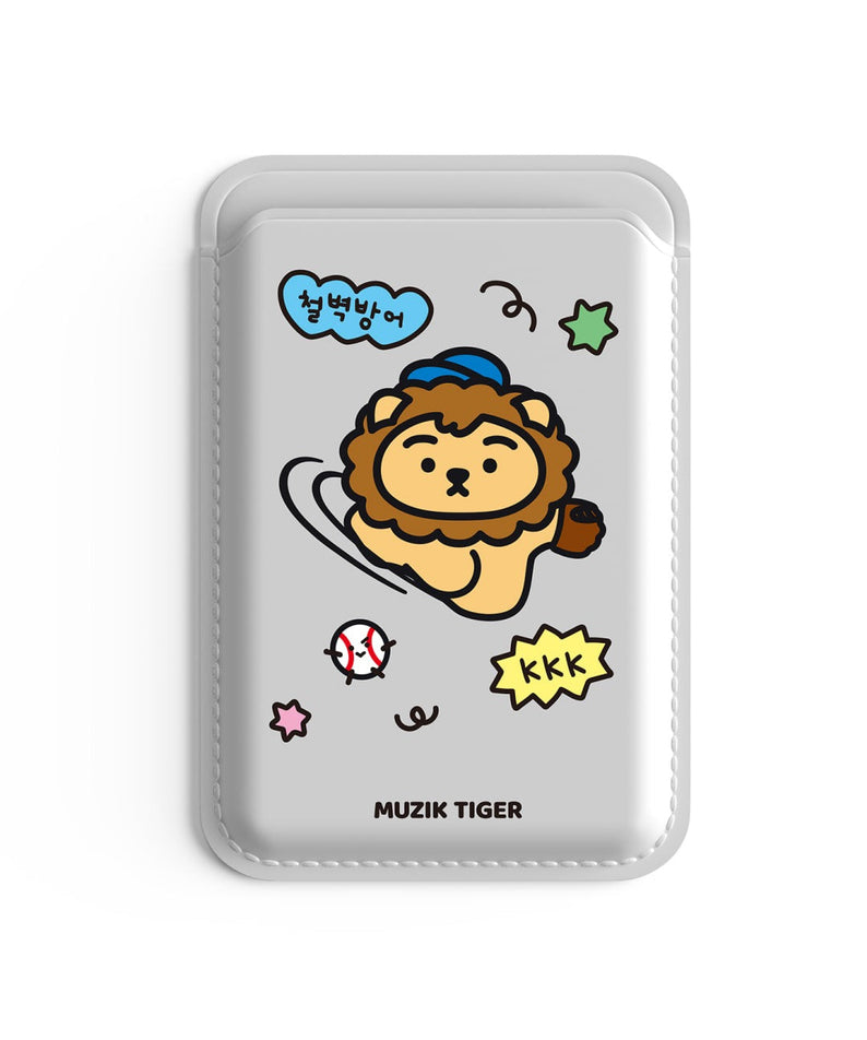Muzik Tiger Baseball Stadium Lion Magsafe Leather Card Wallet 4 Types