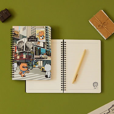 Kakao Friends - Ryan Notebook(Grey) Ryan Stationery
