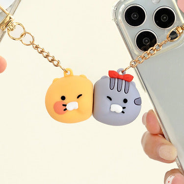 Chunsik Figurine Magnet Keychain Set - Authentic Kakao Friends from Korea | Koolseoul