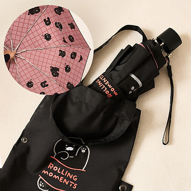 Black MiniPochette Umbrella Chunsik - Korean kawaii Kakao Friends | Koolseoul