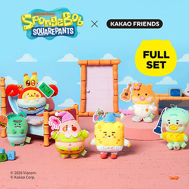 Kakao Friends - [Complete Set] Spongebobxfriends Baby Keychain Plush 6