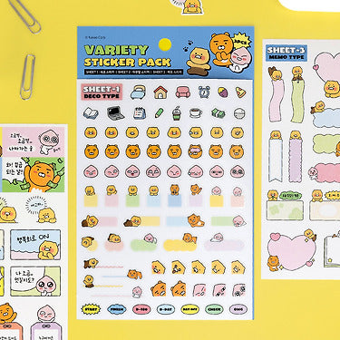 Sticker Set 3P - Authentic Kakao Friends from Korea | Koolseoul