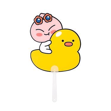 Tube PP Apeach Hand Fan - Official Kakao Friends merchandise | Koolseoul