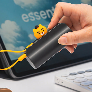 Cap Power Bank Ryan Grey - Official Kakao Friends merchandise | Koolseoul