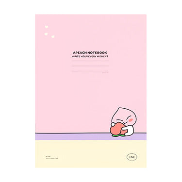 A5 Notebook Apeach Stationery - Authentic Kakao Friends from Korea | Koolseoul