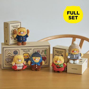 Kakao Friends - [Complete Set] Keychain Plush 5 Chunsik