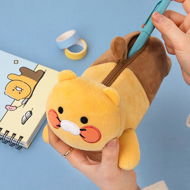 Kakao Friends - Chunsik Plush Pencil Case Desk Accessory