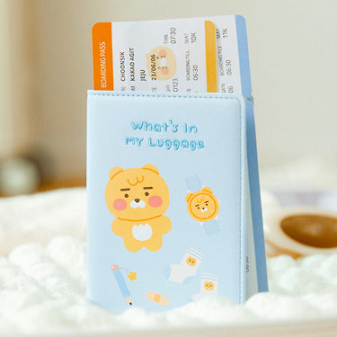 Passport Holder Little Ryan Travel Wallet - Official Kakao Friends merchandise | Koolseoul