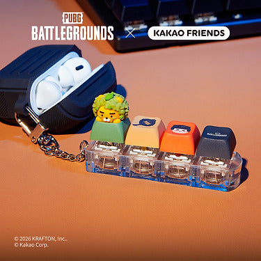 XFriends LED CasquettePorte-cles Green Friends Keychain - Authentic Kakao Friends from Korea | Koolseoul