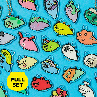 [Complete Set] Acrylic 32 Keychain - Korean kawaii Kakao Friends | Koolseoul