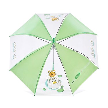 Garden Clear Umbrella Green Ryan - Authentic Kakao Friends from Korea | Koolseoul