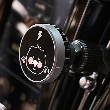 Kakao Friends - Black Qi2 Car Chargeur Chunsik
